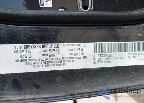 2014 Dodge Charger Se из США, поврежденный, VIN 2C3CDXBGXEH189655